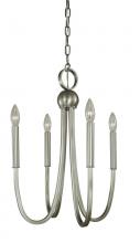 Framburg Limited Editions F-L1127 BN - 4-LIGHT BRUSHED NICKEL ALEXANDRIA CHANDELIER