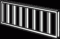 Louver, Clear For 39W Biax