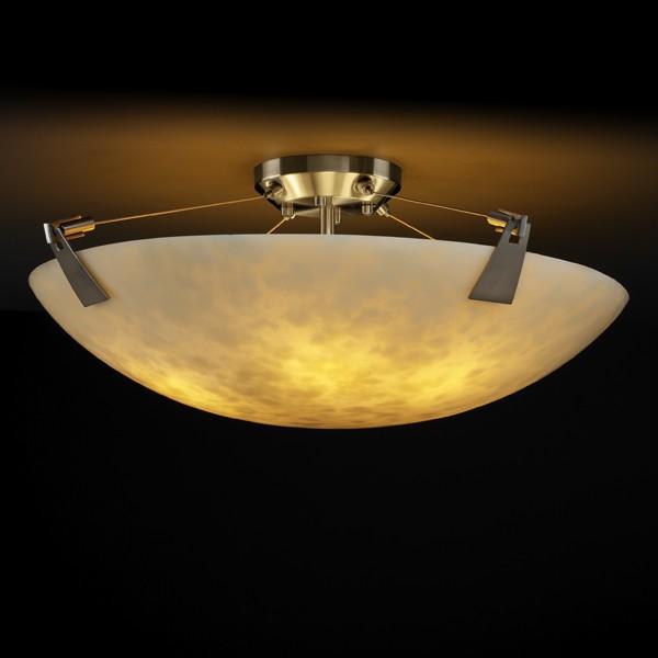 48" Semi-Flush Bowl w/ Tapered Clips