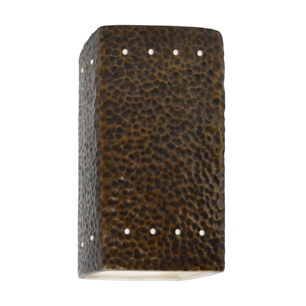 Small Rectangle w/ Perfs - Open Top & Bottom - LED