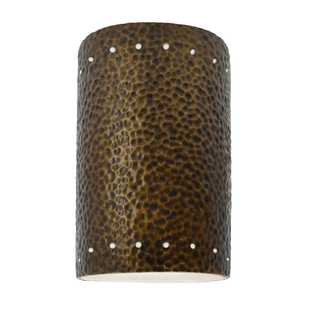 Small ADA Cylinder w/ Perfs - Closed Top - LED