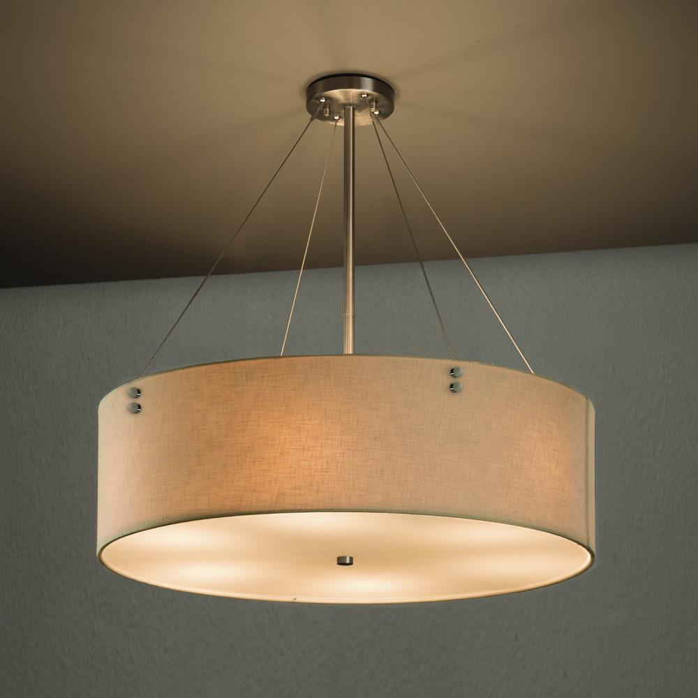 Finials 36" LED Drum Pendant