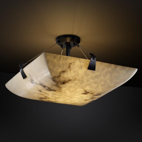 18" LED Semi-Flush Bowl w/ Tapered Clips