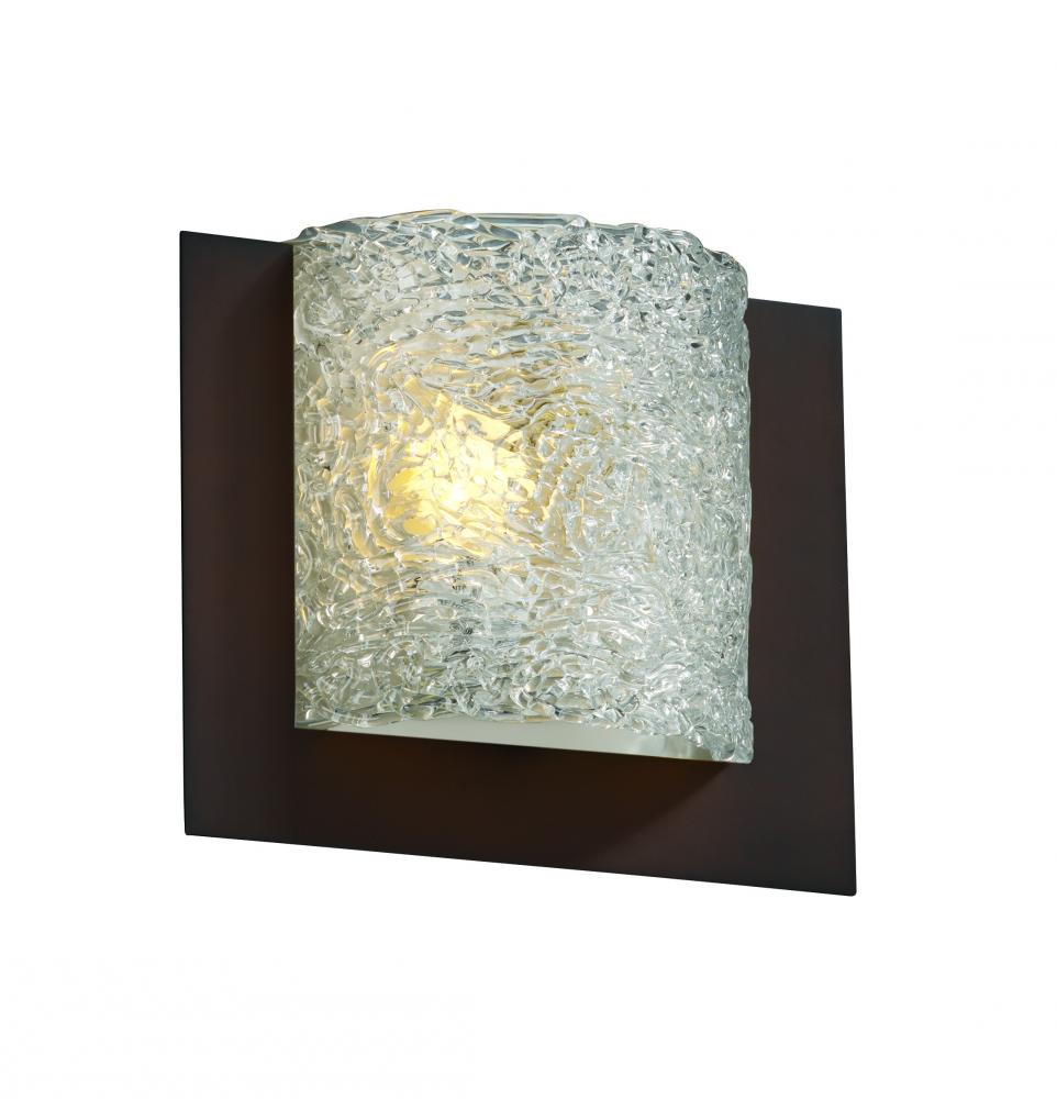 Framed Square 3-Sided Wall Sconce (ADA)