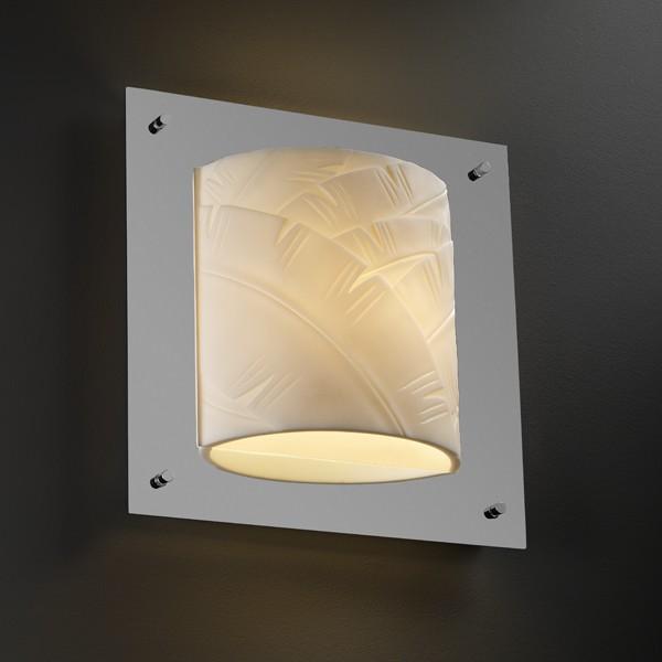 Framed Square 4-Sided Wall Sconce (ADA)