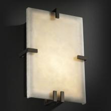 Justice Design Group CLD-5551-DBRZ-LED-2000 - Clips Rectangle Wall Sconce (ADA)