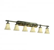 Justice Design Group CLD-8526-20-ABRS-LED6-4200 - Tradition 6-Light Bath Bar - LED