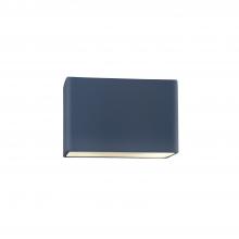 Justice Design Group CER-5640W-MID - Small ADA Rectangle (Outdoor) Wall Sconce - Closed Top