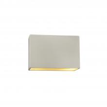 Justice Design Group CER-5645W-MTGD - Small ADA Outdoor LED Wide Rectangle - Open Top & Bottom