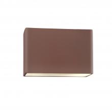 Justice Design Group CER-5655-CLAY - Large ADA Wide Rectangle - Open Top & Bottom