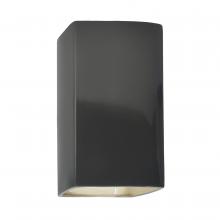 Justice Design Group CER-5915-GRY-LED1-1000 - Small ADA LED Rectangle - Open Top & Bottom