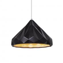 Justice Design Group CER-6450-CBGD-CROM-WTCD-LED1-700 - Geometric 1-Light LED Pendant