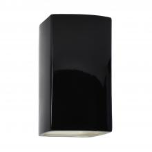 Justice Design Group CER-0910W-BKMT - Small Rectangle - Closed Top (Outdoor)