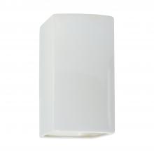 Justice Design Group CER-0910W-WTWT - Small Rectangle - Closed Top (Outdoor)