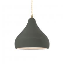 Justice Design Group CER-6560-PWGN-ABRS-BEIG-TWST - Small Droplet 1-Light Pendant