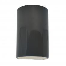 Justice Design Group CER-5940-GRY-LED1-1000 - Small ADA LED Cylinder - Closed Top
