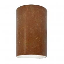 Justice Design Group CER-5940W-PATR - Small ADA Cylinder - Closed Top (Outdoor)