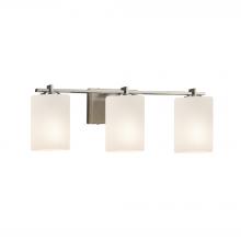 Justice Design Group FSN-8443-10-OPAL-NCKL - Era 3-Light Bath Bar