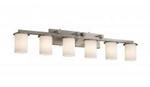 Justice Design Group FSN-8786-10-OPAL-NCKL-LED6-4200 - Dakota 6-Light LED Bath Bar