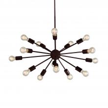 Justice Design Group NSH-8024-DBRZ - Axion 33" Chandelier