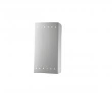 Justice Design Group CER-0960W-BIS-LED1-1000 - Large Rectangle w/ Perfs - Closed Top (Outdoor) - LED