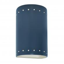 Justice Design Group CER-0990-MDMT-LED1-1000 - Small LED Cylinder w/ Perfs - Closed Top