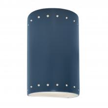 Justice Design Group CER-5990-MID - Small ADA Cylinder w/ Perfs - Closed Top