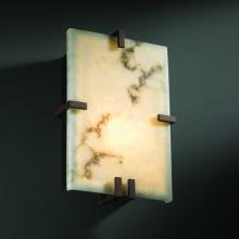 Justice Design Group FAL-5551-DBRZ-LED-2000 - Clips Rectangle Wall Sconce (ADA)