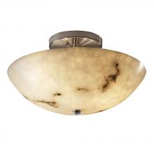 Justice Design Group FAL-9690-35-NCKL-LED-2000 - 14" Round Semi-Flush Bowl