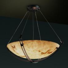 Justice Design Group FAL-9727-35-DBRZ - 48" Pendant Bowl w/ Crossbar