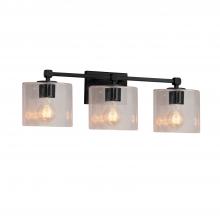 Justice Design Group FSN-8423-30-SEED-MBLK - Tetra 3-Light Bath Bar