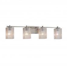 Justice Design Group FSN-8444-15-SEED-NCKL - Era 4-Light Bath Bar