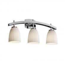 Justice Design Group FSN-8593-20-MROR-NCKL - Archway 3-Light Bath Bar