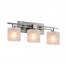 Justice Design Group FSN-8703-30-FRCR-NCKL - Aero 3-Light Bath Bar