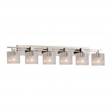 Justice Design Group FSN-8706-30-SEED-NCKL - Aero 6-Light Bath Bar