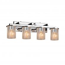 Justice Design Group FSN-8774-10-SEED-CROM - Dakota 4-Light Bath Bar