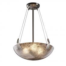 Justice Design Group FSN-9641-35-DROP-NCKL-LED-3000 - 18" Pendant Bowl w/ Tapered Clips