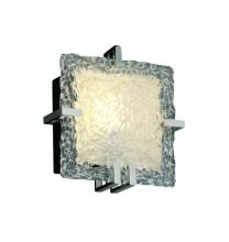 Justice Design Group GLA-5550-LACE-MBLK-LED-1000 - Clips Square Wall Sconce (ADA)