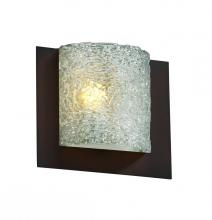 Justice Design Group GLA-5560-LACE-DBRZ-LED-1000 - Framed Square 3-Sided Wall Sconce (ADA)