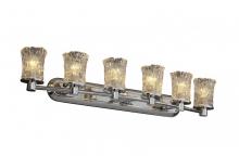 Justice Design Group GLA-8516-16-CLRT-NCKL - Rondo 6-Light Bath Bar