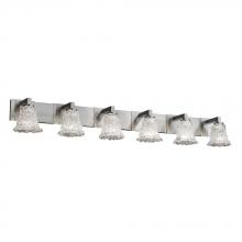 Justice Design Group GLA-8926-30-LACE-MBLK - Modular 6-Light Bath Bar