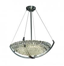 Justice Design Group GLA-9722-35-LACE-NCKL-LED-5000 - 24" Pendant Bowl w/ Crossbar