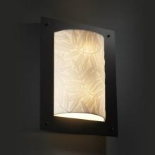 Justice Design Group PNA-5563-BMBO-DBRZ-LED-2000 - Framed Rectangle 4-Sided Wall Sconce (ADA)