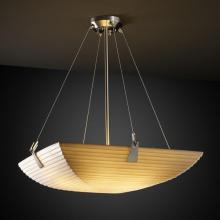 Justice Design Group PNA-9642-25-SAWT-NCKL-LED-5000 - 24" Pendant Bowl w/ Tapered Clips