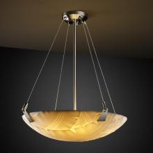 Justice Design Group PNA-9642-35-BANL-NCKL-LED-5000 - 24" Pendant Bowl w/ Tapered Clips