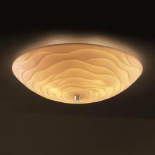 Justice Design Group PNA-9672-35-WAVE-NCKL-LED-5000 - 24" Semi-Flush Bowl w/ Fluorescent Lamping