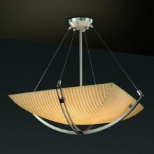 Justice Design Group PNA-9721-25-PLET-NCKL-LED-3000 - 18" Pendant Bowl w/ Crossbar