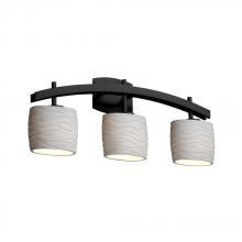 Justice Design Group POR-8593-10-WFAL-DBRZ - Archway 3-Light Bath Bar