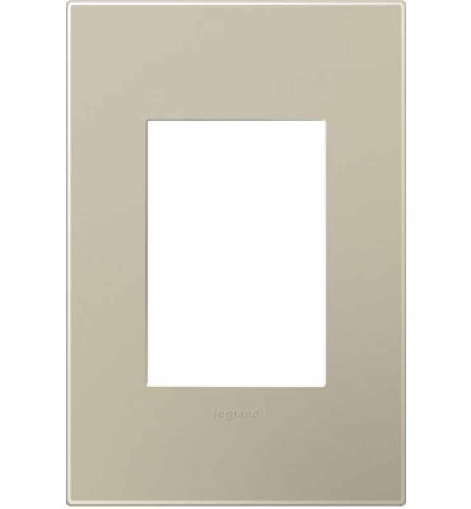 Adorne® Titanium One-Gang-Plus Screwless Wall Plate