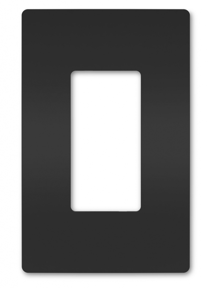 radiant? One-Gang Screwless Wall Plate, Black